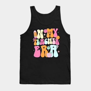 In My Cool Teacher Era In My Teacher Era Word On Back Tank Top